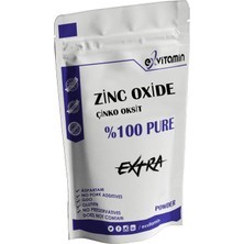Exvitamin Çinko Oksit Zinc Oxide Saf Hammadde 125 gr Toz İçerik Türkiye Menşeli