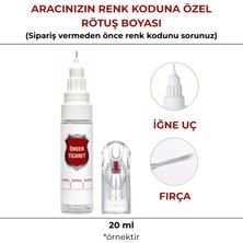Önder Ticaret Aracınıza Özel Renk Kodu ile Rötuş Boyası Iğne Uçlu ve Fırçalı