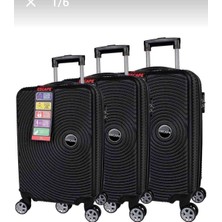 Escape Eskape  Abs Plastik 3lü Set Valiz
