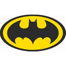 Sticker Atölyesi Batman Sticker - 20033 Renkli 13 x 7 cm