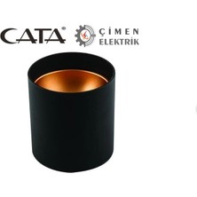 Marsilyan Cata Ct 5421 Siyah Bakır Dekoratif Spot Kasa Gu-10 Duy