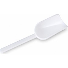 Labolist Plastik Kürek Beyaz - 60ML - Dibi Düz - Uzun Saplı