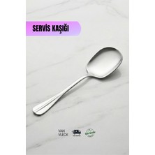 Van Vleck Servis Kaşığı – Çok Amaçlı Yemek Servis ve Sunum Kaşığı, Pilav Kaşığı, Dayanıklı Mutfak Gereci