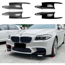 Ramm Bmw F10 F11 M5 Stil Ön Tampon Flap Seti - Parlak Karbon - F10 F11 M5 2011-2017