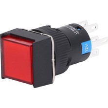 Hasyılmaz Kırmızı Ledli Yaylı Buton 5 Pin 16MM 12V