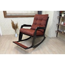 Vivense Kontes Sallanan Sandalye, Kiremit, Wenge Siyah Ayak