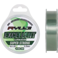 Ryuji Excellent 0.25 mm 150M Green Monofilament Misina 4.20KG Çeker
