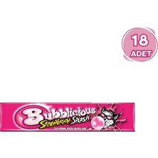 Bubblicious Çilek Aromalı Balonlu Sakız 38 gr - 18 Adet