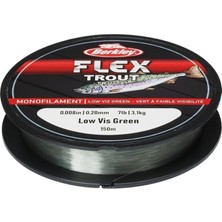 Berkley Flex Trout 0.18MM 150MT Low-Vis Green Monofilament Olta Misinasi 2.55KG Çeker