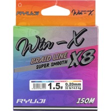 Ryuji Winx 0.13MM 150M Multicolor 8 Kat Ip Misina 9.1kg Çeker