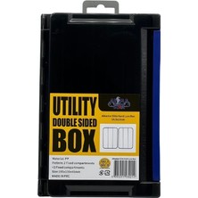 Albastar Elite Utility Çift Taraflı Balıkçı Kutusu 19,5 cm x 13 cm x 4,5 cm