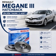Bosch Fren Diski; Ön Takım ( 2 Adet ) Renault Megane Iıı Hatchback  1.5 Dci 11/2008-08/2015 63 Kw