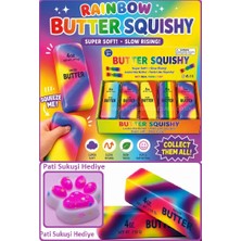 Oyuncak Sahili Butter Squishy Rainbow Slow Rising Pati Sukuşi Hediye Sukuşi Yavaş Yükselir Viral Tereyağ Skuşi Gökkuşağı