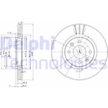 Delphi Almparca Ön Fren Aynasi R21 89 94 2.0ie 2.1 D Turbo 264.5X20.5X4DELİK
