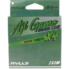 Ryuji Aji Game 0.03MM 150M Dark Green 4 Kat Ip Misina 2.5kg Çeker