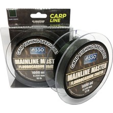 Asso Mainline Master 0.30 mm 1000M Dark Green Fluorocarbon Kaplı Sazan Misinası 12LBS Çeker