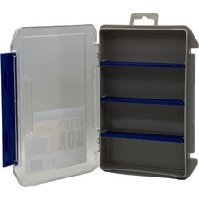 Albastar Elite Utility Series 4 Bölmeli Çok Amaçlı Balıkçılık Aksesuar Kutusu 20,5 cm x 14,5 cm x 2,8 cm