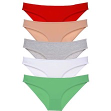 5 Adet Süper Eko Set Likralı Kadın Slip Külot 524