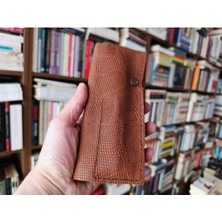 Mahfuz Crazy Gerçek Deri Tamamen El Emeği Özel Kalemleriniz Için Kalemlik Kalemkutu (8*18CM ) DAK234