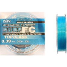 Asso Surf Fc 0.28 mm 300M Blue Fluorocarbon Kaplı Copolymer Misina 12LBS Çeker