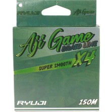 Ryuji Aji Game 0.04MM 150M Dark Green 4 Kat Ip Misina 3.5kg Çeker