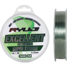 Ryuji Excellent 0.35 mm 300M Green Monofilament Misina 7.90KG Çeker