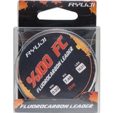 Ryuji 0.29MM 25M Fluorocarbon Leader Misina 5.93KG Çeker