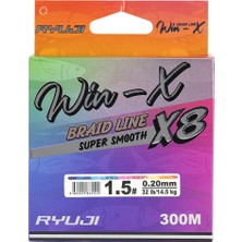 Ryuji Winx 0.18MM 300M Multicolor 8 Kat Ip Misina 12.7kg Çeker