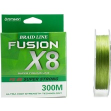 Remixon Fusion 0.25MM 300M Green 8 Kat Ip Olta Misinası 15KG Çeker
