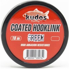 Kudos Green 10M Coated Hooklink 25LBS Çeker