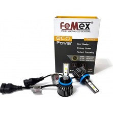 Femex Toyota Auris E18 Makyajlı 2015-2019 Sis Far LED Aydınlatma H16 Eco Power