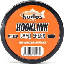 Kudos Hooklink 25LB Camo Green 20M Köstek Ipi