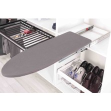 Moderno Aksworld Dolap Içi Katlanır Raylı Mdf Ütü Masası