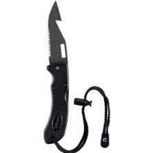 Cressi Chaku 21 cm Paslanmaz Çelik Katlanabilir Siyah Gri Dalış Bıçağı