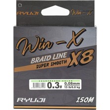 Ryuji Winx 0.13MM 150M Chartreuse 8 Kat Ip Misina 9.1kg Çeker