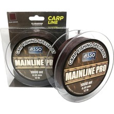 Asso Mainline Pro Special 0.40 mm 1000M Dark Brown Sazan Misinası 20LBS Çeker