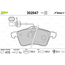 Valeo Almparca Ön Balata Transporter T4 Carelle 2.5 Tdi 90-03 GDB1391 Fte Kirmizi Kutu