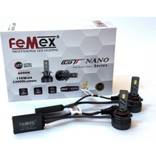 Femex Bmw X5 E53 2000-2003 Uzun Far LED Ampul Hb3 9005 Gt Nano Pro