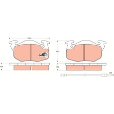 TRW Almparca Ön Balata R9-R11-R19 CLIO-EXP-P106-P206