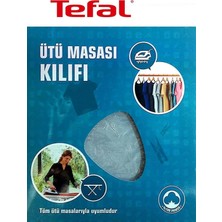 Akyüz Home Tefal Ütü Masası Kılıfı Bezi Örtüsü Keçeli %100 Pamuk Yüksek Buhar Geçirgenliği 140X52 cm Dayanıklı Kumaş