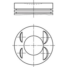 Mahle Almparca Motor Piston Segman Std 72.20MM Clio Iv 12 Captur I 13 Megane Iv 12 Dokker 12 Lodgy 12 Duster 12 Juke 14 Qashqai 12 Pulsar 14 1.2 Tce H5F