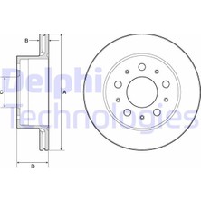 Delphi Almparca Fren Diski Arka Fiat Ducato 06 Peugoet Boxer 06 Citroen Jumper 06 300X22X19.9MM