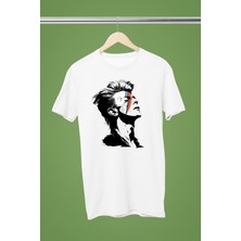 Magors David Bowie Baskılı %100 Pamuklu Regular Kalıp Tshırt