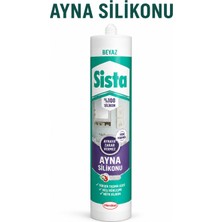Alıç Ayna Silikonu Beyaz %100 Silikon Nötr Kürleşmeli Güçlü Yapıştırıcı Aynalara Zarar Vermeyen Silikon