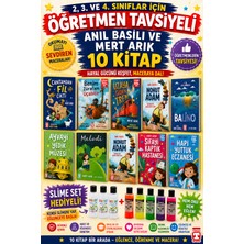 Timaş Çocuk Mert Arık ve Anıl Basılı 2,3. ve 4.sınıflar Için Öğretmen Tavsiyeli 10 Kitap (Slime Set Hediyeli)