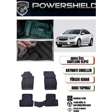 POWERSHIELD Chevrolet Cruze 2008-2016 Uyumlu Araca Özel Premium 5D Havuzlu Oto Paspas Takımı