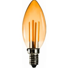 Lunatic 29198BR-AL05 400 Lümen 5W Amber E14 Rustik Ampul