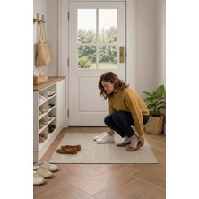 Bonny Home Bej Antre Paspası Kapı Içi Mekan Giriş Halısı Kapı Önü Porlo -7128