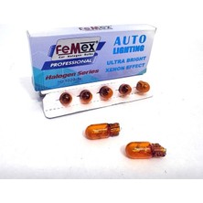 Femex T10 W5W Park Aydınlatma Naturel Turuncu 10'lu Paket