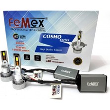 Femex Peugeot 308 2007-2015 Uzun Far LED Ampul Cosmo Mini H1